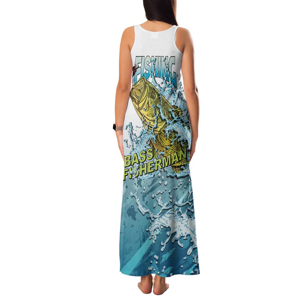 Bass Fishing Vintage Family Matching Tank Maxi Dress and Hawaiian Shirt - Wonder Print Shop