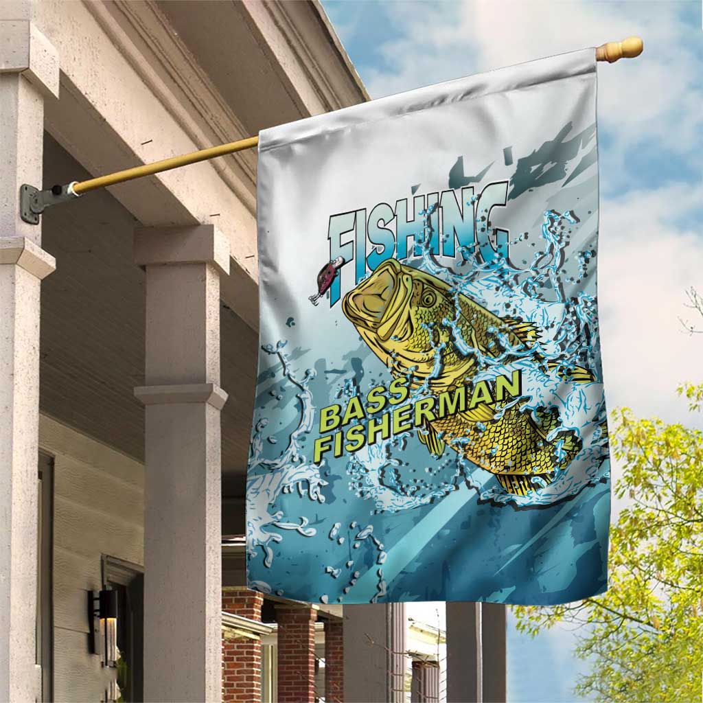 Bass Fishing Vintage Garden Flag - Wonder Print Shop
