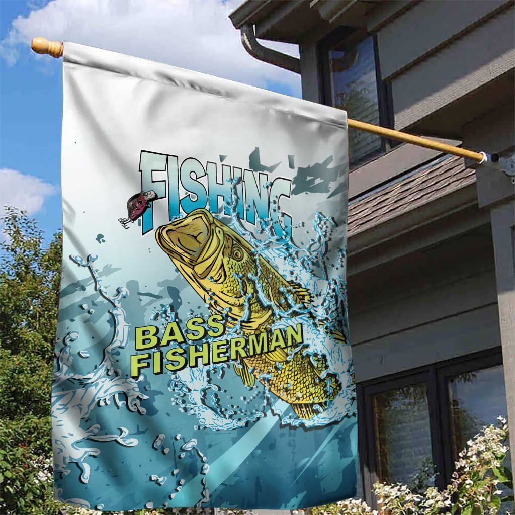 Bass Fishing Vintage Garden Flag - Wonder Print Shop