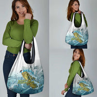 Bass Fishing Vintage Grocery Bag - Wonder Print Shop