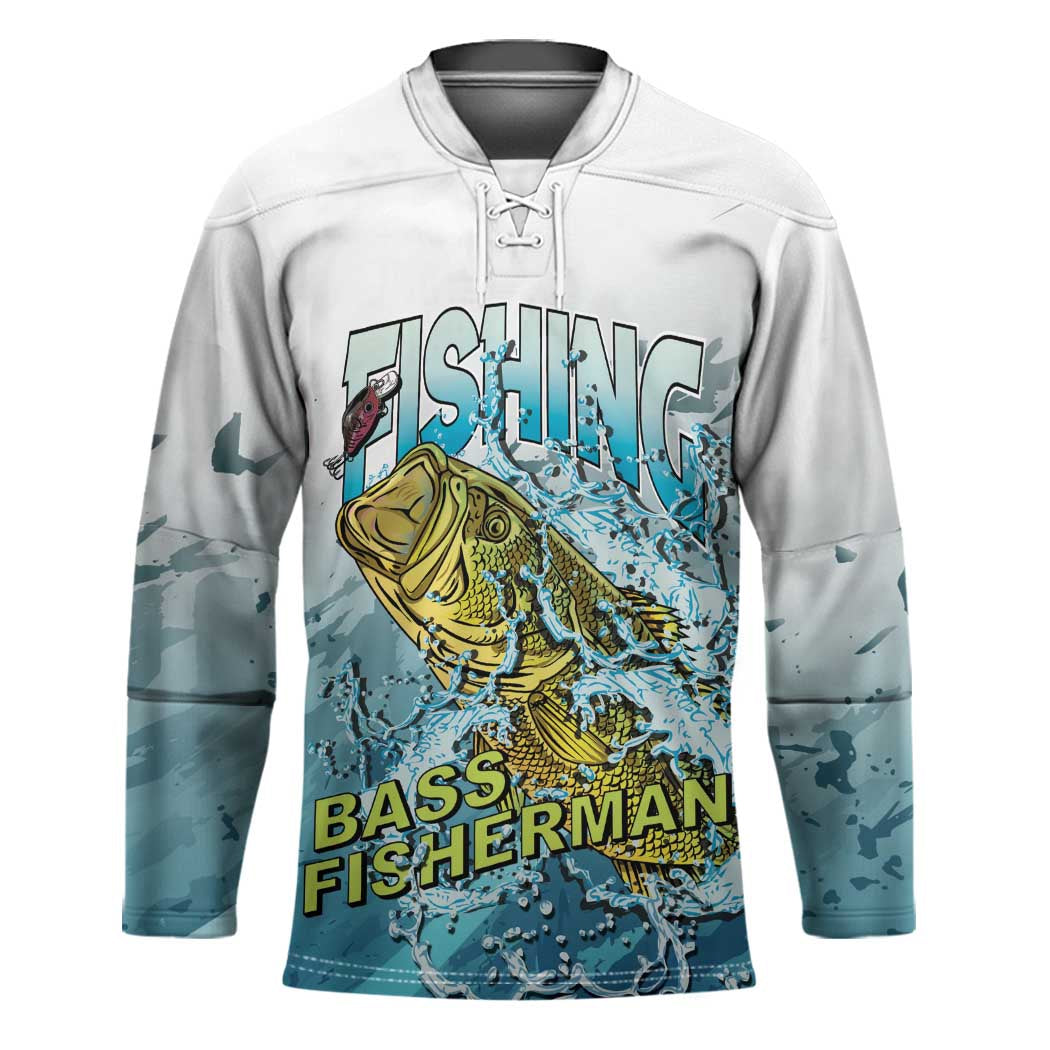 Bass Fishing Vintage Hockey Jersey - Wonder Print Shop