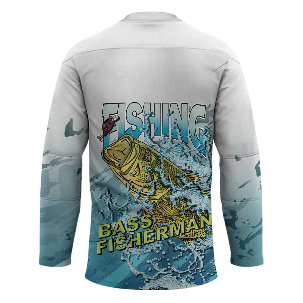 Bass Fishing Vintage Hockey Jersey - Wonder Print Shop