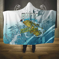 Bass Fishing Vintage Hooded Blanket - Wonder Print Shop