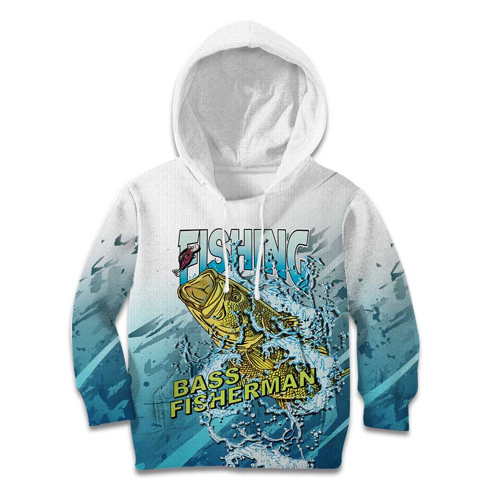 Bass Fishing Vintage Kid Hoodie - Wonder Print Shop