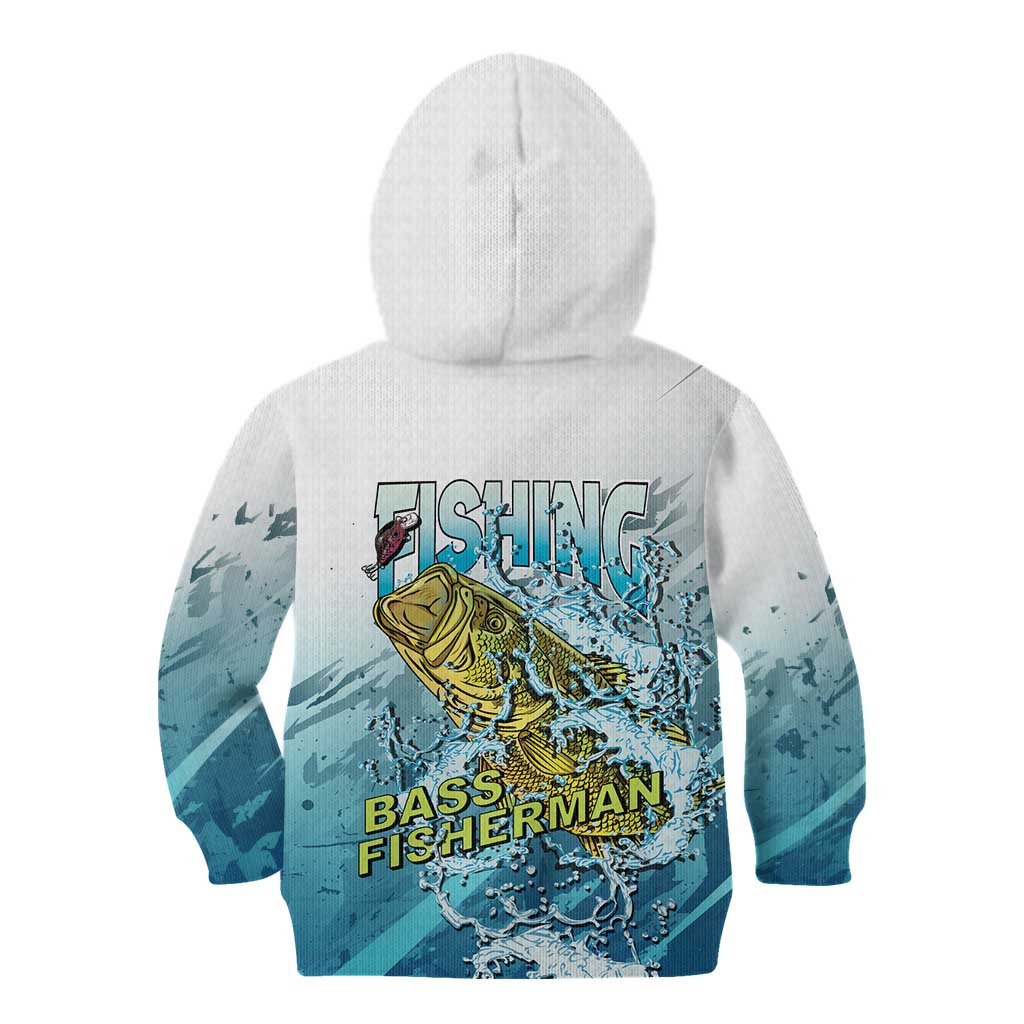 Bass Fishing Vintage Kid Hoodie - Wonder Print Shop