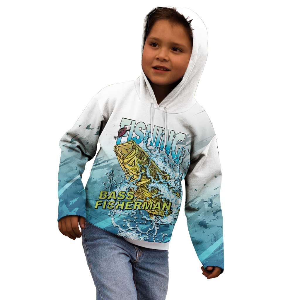 Bass Fishing Vintage Kid Hoodie - Wonder Print Shop