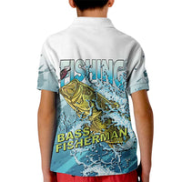 Bass Fishing Vintage Kid Polo Shirt - Wonder Print Shop