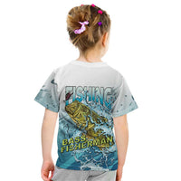 Bass Fishing Vintage Kid T Shirt - Wonder Print Shop