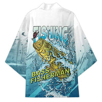 Bass Fishing Vintage Kimono - Wonder Print Shop