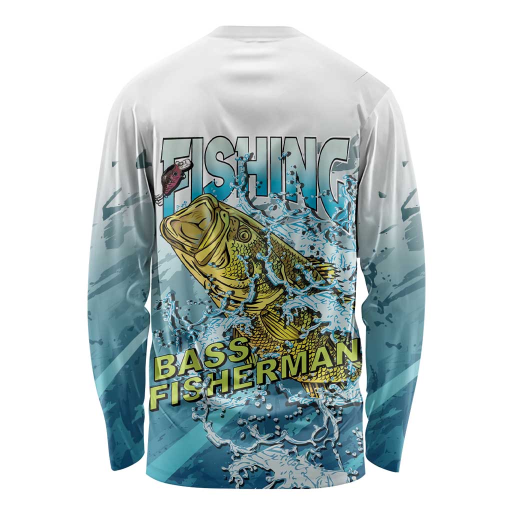 Bass Fishing Vintage Long Sleeve Shirt - Wonder Print Shop