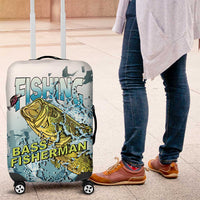 Bass Fishing Vintage Luggage Cover - Wonder Print Shop