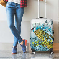 Bass Fishing Vintage Luggage Cover - Wonder Print Shop
