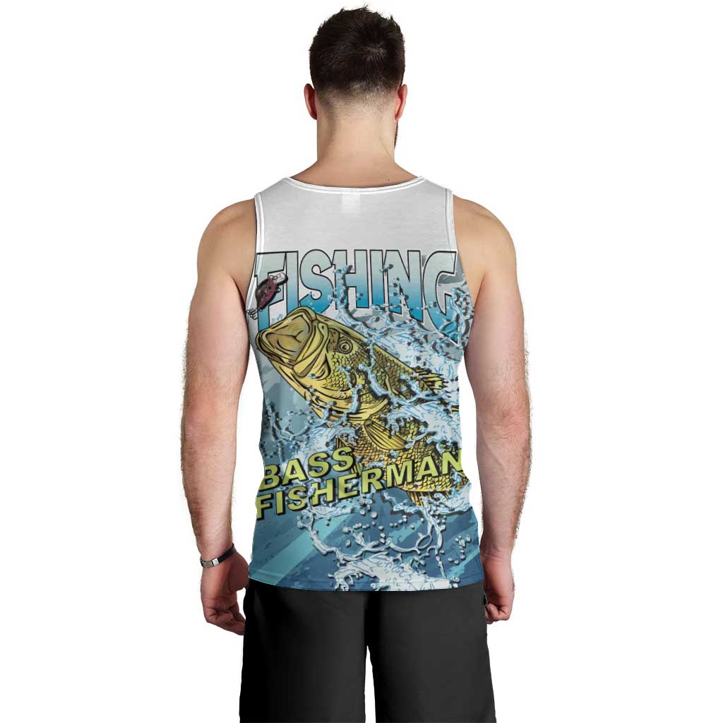 Bass Fishing Vintage Men Tank Top - Wonder Print Shop