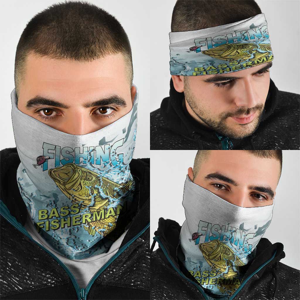 Bass Fishing Vintage Neck Gaiter - Wonder Print Shop
