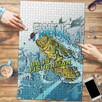 Bass Fishing Vintage Puzzle - Wonder Print Shop