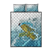 Bass Fishing Vintage Quilt Bed Set - Wonder Print Shop