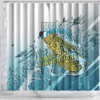 Bass Fishing Vintage Shower Curtain - Wonder Print Shop