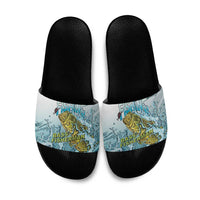 Bass Fishing Vintage Slide Sandals - Wonder Print Shop