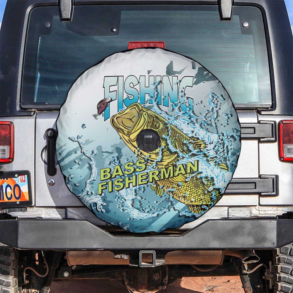 Bass Fishing Vintage Spare Tire Cover - Wonder Print Shop