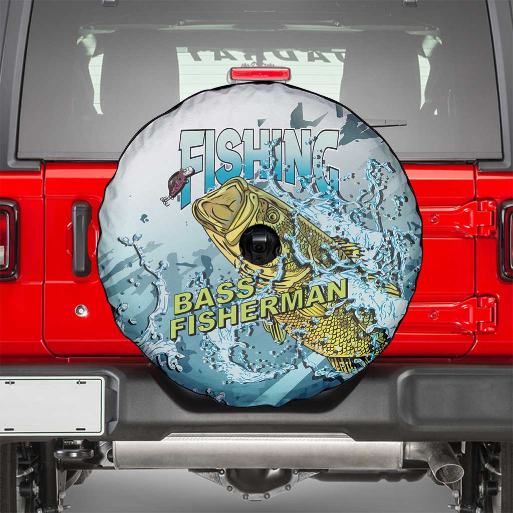 Bass Fishing Vintage Spare Tire Cover - Wonder Print Shop