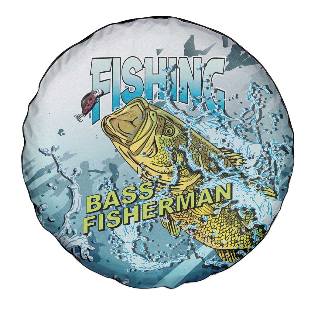 Bass Fishing Vintage Spare Tire Cover - Wonder Print Shop