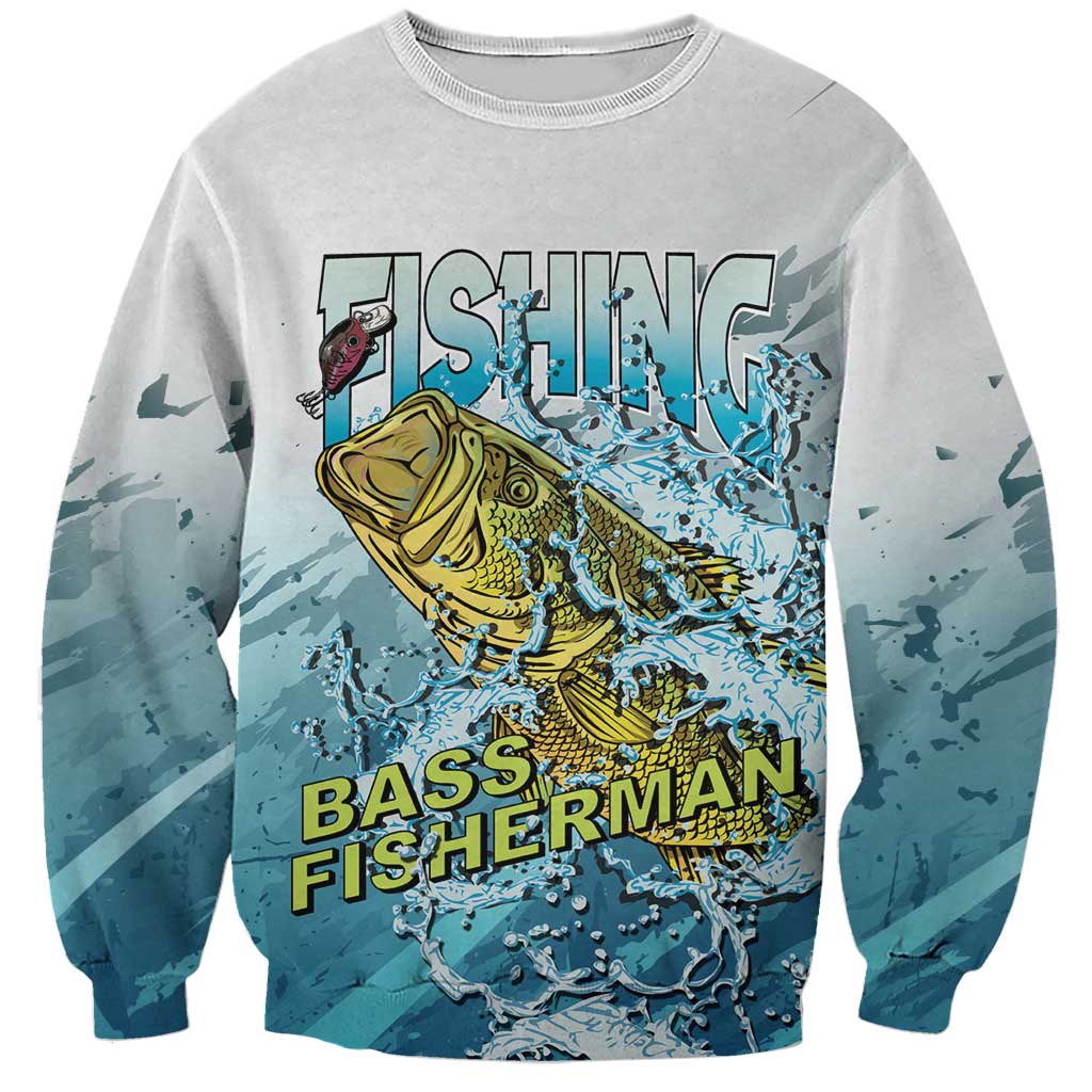 Bass Fishing Vintage Sweatshirt - Wonder Print Shop