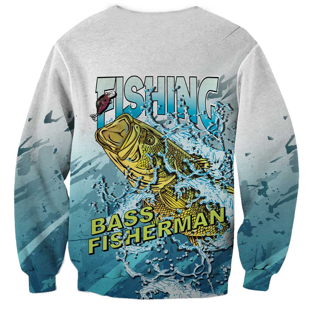 Bass Fishing Vintage Sweatshirt - Wonder Print Shop
