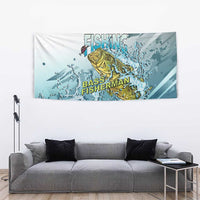 Bass Fishing Vintage Tapestry - Wonder Print Shop