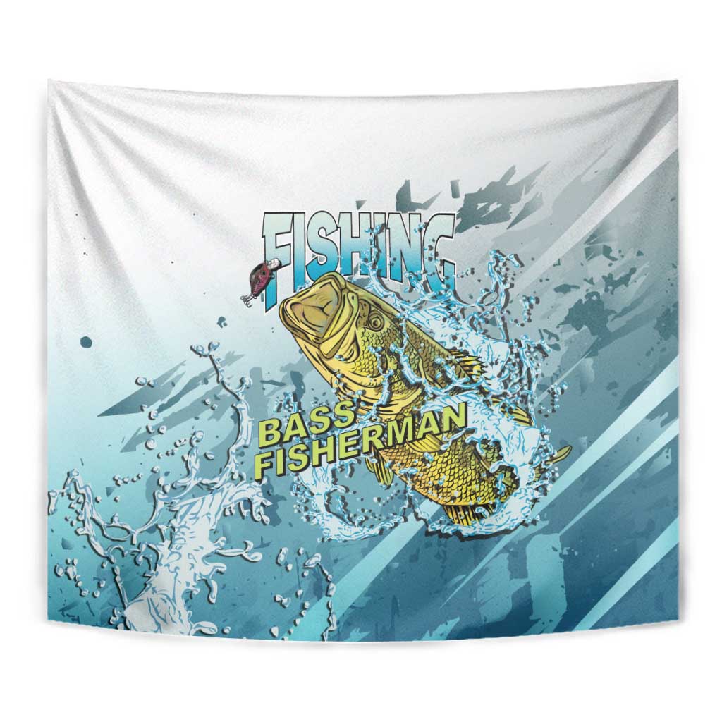 Bass Fishing Vintage Tapestry - Wonder Print Shop