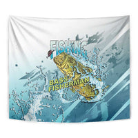 Bass Fishing Vintage Tapestry - Wonder Print Shop
