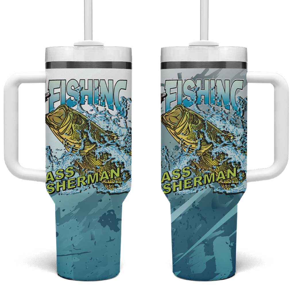 Bass Fishing Vintage Tumbler With Handle - Wonder Print Shop