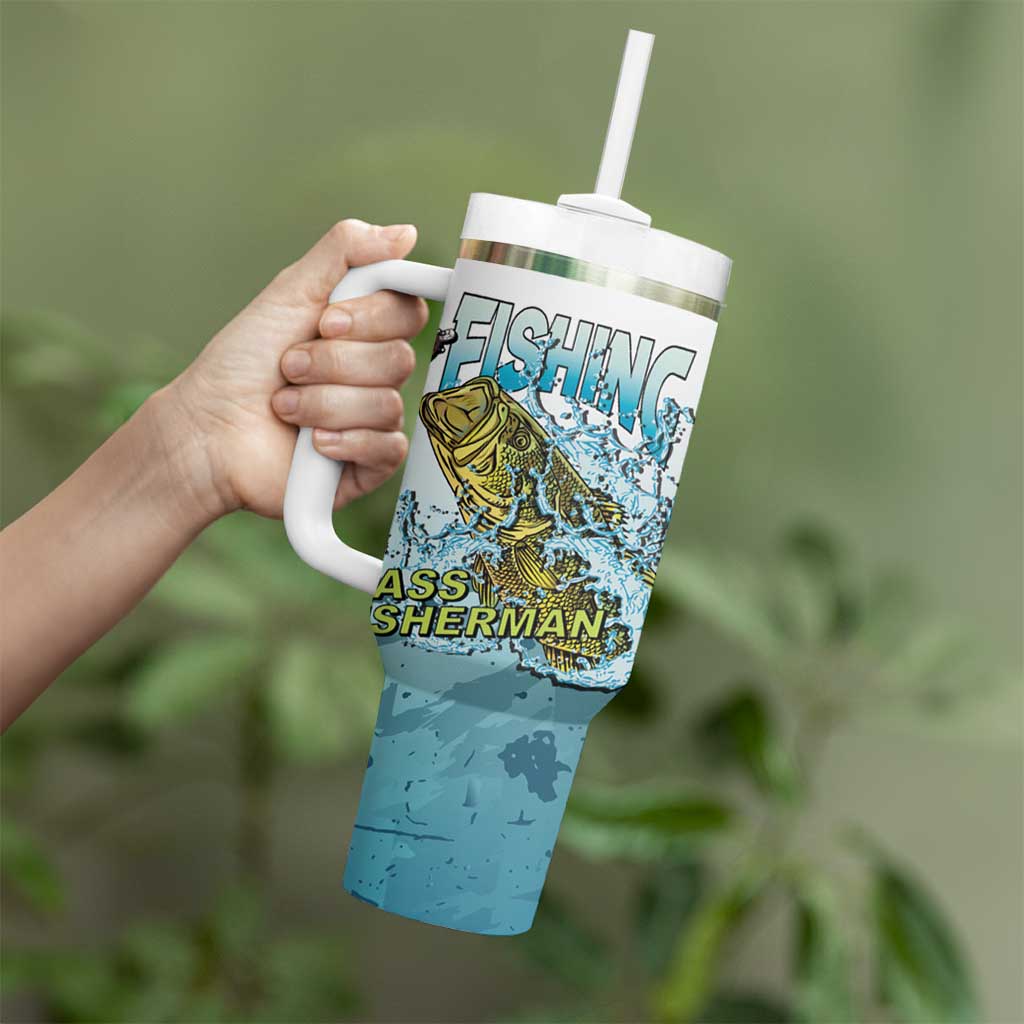 Bass Fishing Vintage Tumbler With Handle - Wonder Print Shop