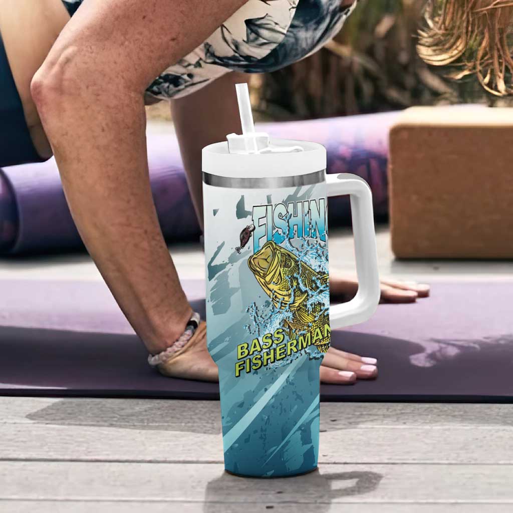 Bass Fishing Vintage Tumbler With Handle - Wonder Print Shop