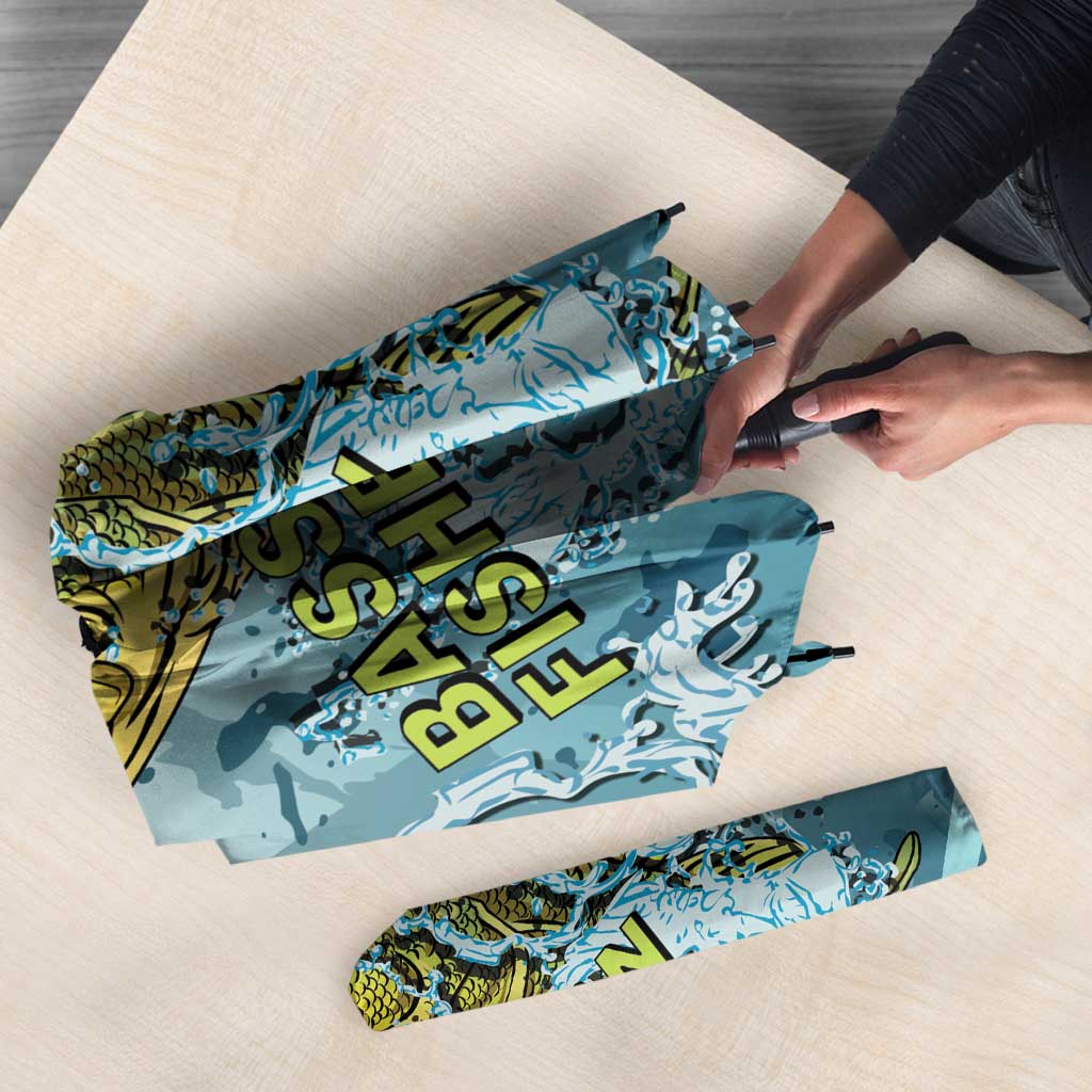 Bass Fishing Vintage Umbrella - Wonder Print Shop