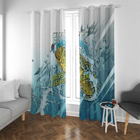 Bass Fishing Vintage Window Curtain - Wonder Print Shop