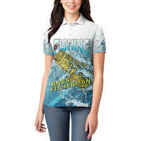 Bass Fishing Vintage Women Polo Shirt - Wonder Print Shop