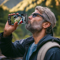 Funny Fishmas Bass 4 in 1 Can Cooler Tumbler Fish Santa Hat Christmas Vibes - Wonder Print Shop