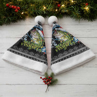 Funny Fishmas Bass Christmas Santa Hat Fish Santa Hat Christmas Vibes - Wonder Print Shop
