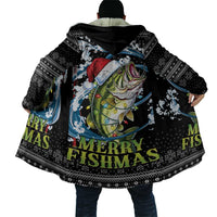 Funny Fishmas Bass Cloak Fish Santa Hat Christmas Vibes - Wonder Print Shop