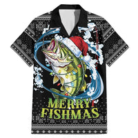 Funny Fishmas Bass Family Matching Mermaid Dress and Hawaiian Shirt Fish Santa Hat Christmas Vibes - Wonder Print Shop