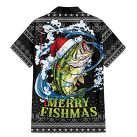 Funny Fishmas Bass Family Matching Mermaid Dress and Hawaiian Shirt Fish Santa Hat Christmas Vibes - Wonder Print Shop