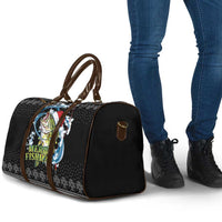 Funny Fishmas Bass Travel Bag Fish Santa Hat Christmas Vibes - Wonder Print Shop