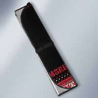 Funny Fishmas Bass Auto Sun Shade Christmas Santa Hat Lights - Wonder Print Shop