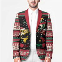 Funny Fishmas Bass Blazer Christmas Santa Hat Lights - Wonder Print Shop