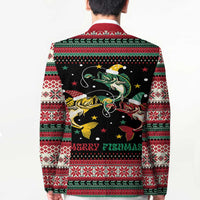 Funny Fishmas Bass Blazer Christmas Santa Hat Lights - Wonder Print Shop