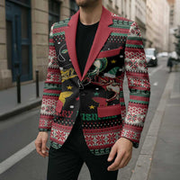 Funny Fishmas Bass Blazer Christmas Santa Hat Lights - Wonder Print Shop