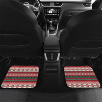 Funny Fishmas Bass Car Mats Christmas Santa Hat Lights - Wonder Print Shop