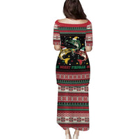 Funny Fishmas Bass Puletasi Christmas Santa Hat Lights - Wonder Print Shop