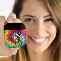 Funny Fishmas Bass AirPods Case Merry Fishmas Tie-dye Christmas Vibes - Wonder Print Shop