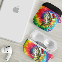 Funny Fishmas Bass AirPods Case Merry Fishmas Tie-dye Christmas Vibes - Wonder Print Shop